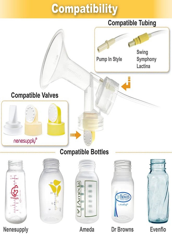 نينس سابلاي قطع غيار مضخة نينيسبلاي ذات حواف 27 مم متوافقة مع مضخات الثدي من ميديلا، بما في ذلك غشاء صمام حماية الثدي لمضخة بامب إن ستايل سيمفوني سوينغ. ليست قطع غيار أصلية من ميديلا. - Image 5